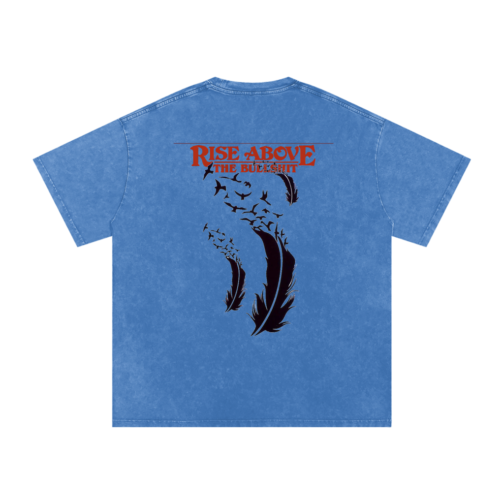 RAREVERA Snow Washed Oversized Cotton T-Shirt