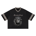 RAREVERA Unisex Boxy Striped Soccer Jersey