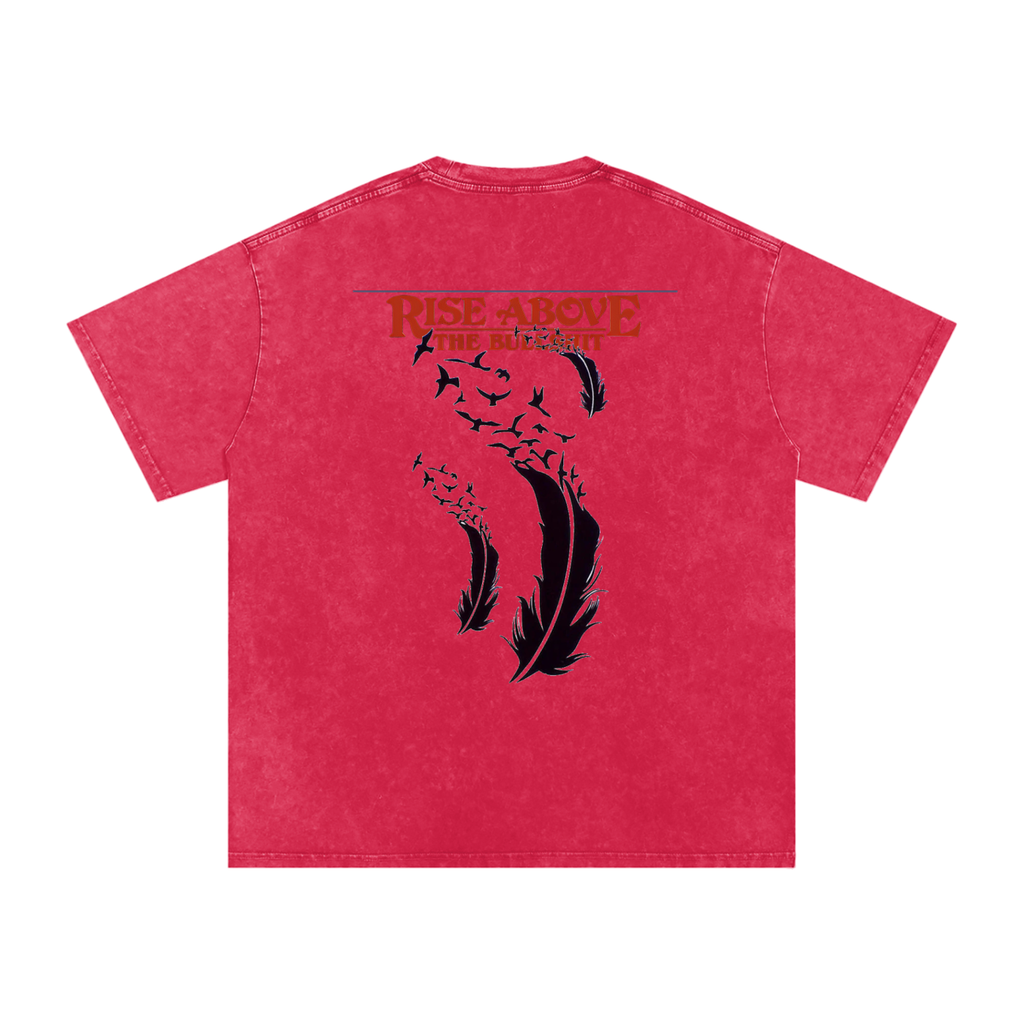RAREVERA Snow Washed Oversized Cotton T-Shirt