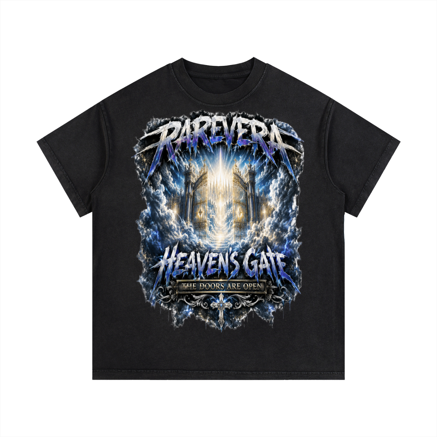 RAREVERA HEAVEN GATES Vintage Wash Cotton T-Shirt