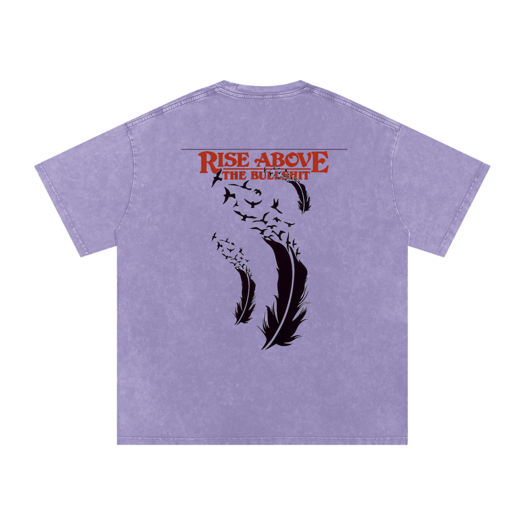 RAREVERA Snow Washed Oversized Cotton T-Shirt