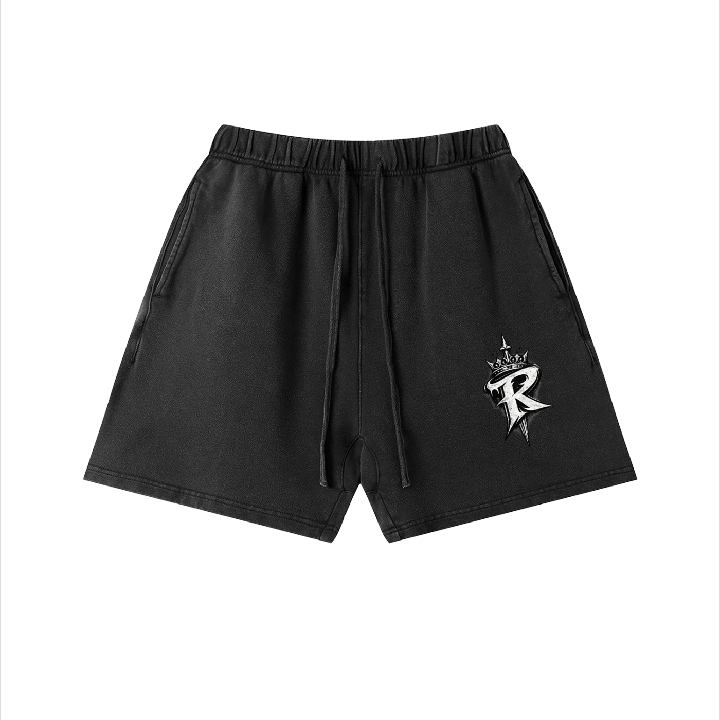 RAREVERA Unisex Vintage Wash Cotton Shorts