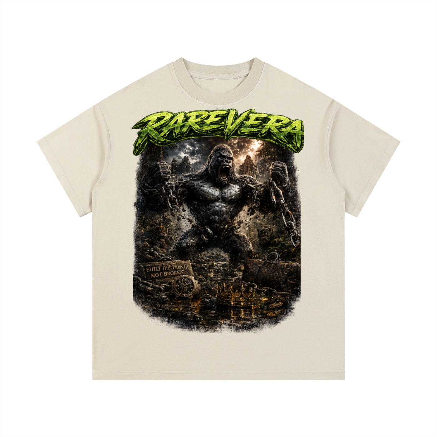 RAREVERA CHAIN BREAKER Vintage Wash Cotton T-Shirt
