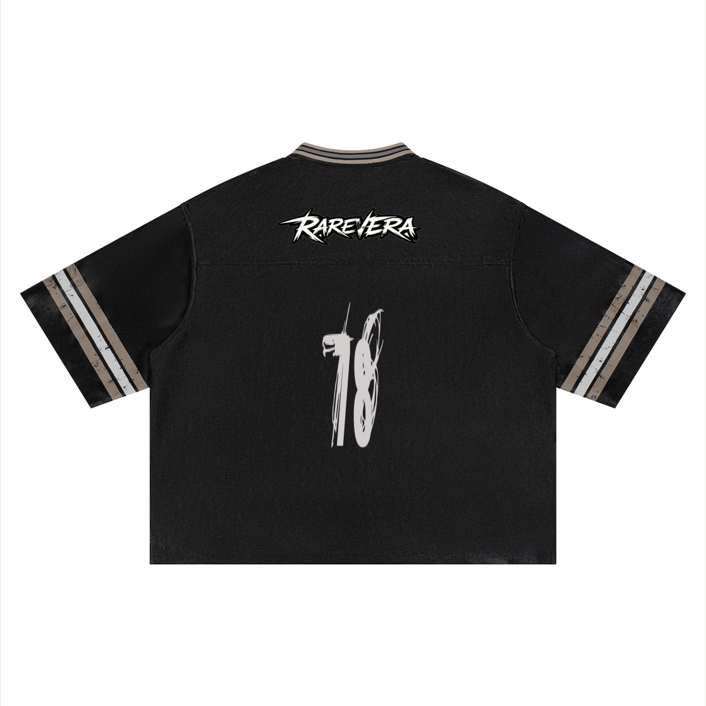 RAREVERA Unisex Boxy Striped Soccer Jersey