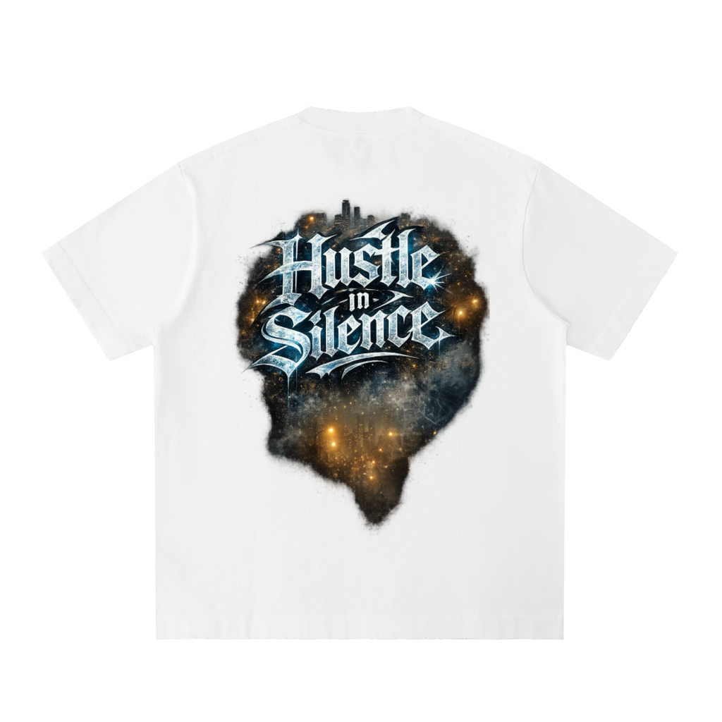 RAREVERA HUSTLE Heavyweight Vintage Washed Frayed T-Shirt