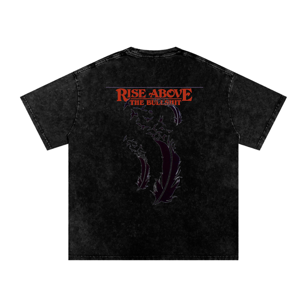 RAREVERA Snow Washed Oversized Cotton T-Shirt