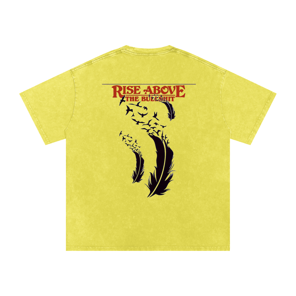 RAREVERA Snow Washed Oversized Cotton T-Shirt