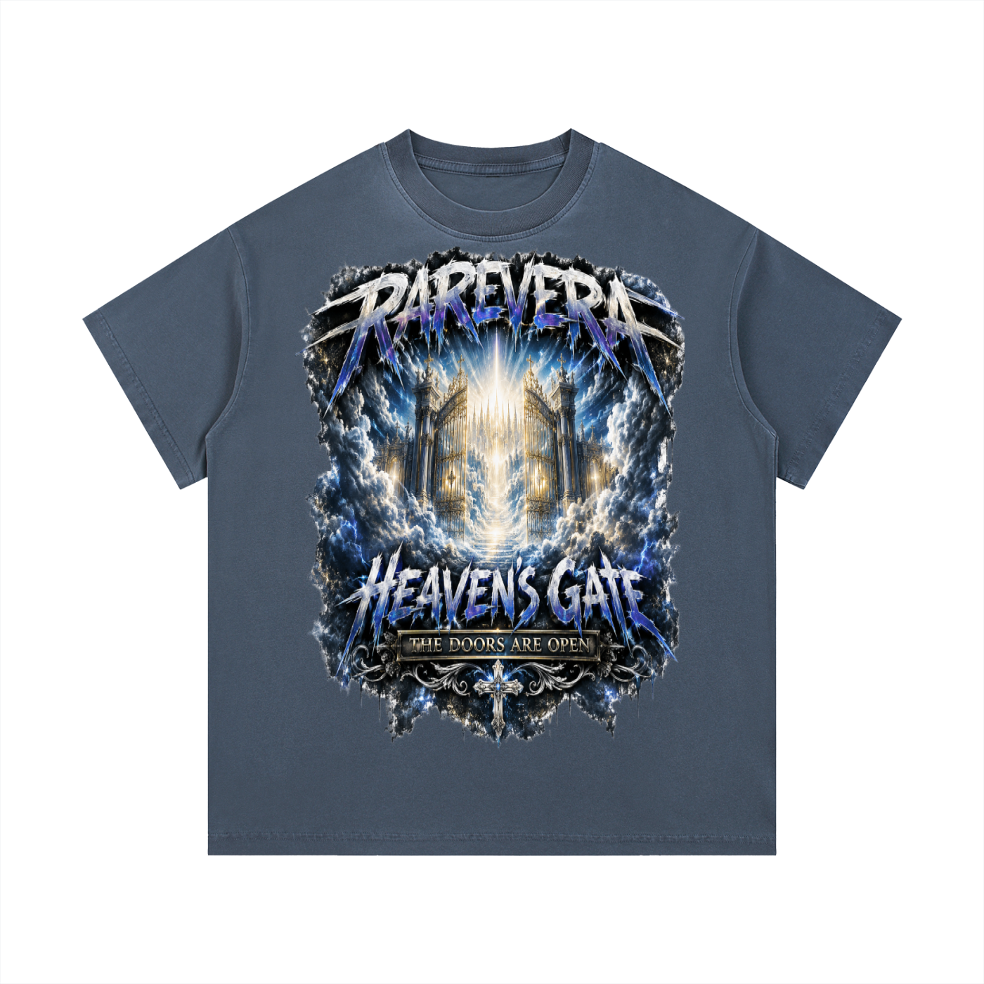 RAREVERA HEAVEN GATES Vintage Wash Cotton T-Shirt