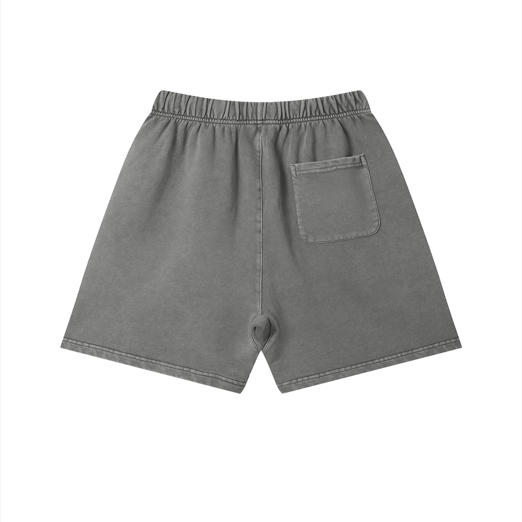 RAREVERA Unisex Vintage Wash Cotton Shorts