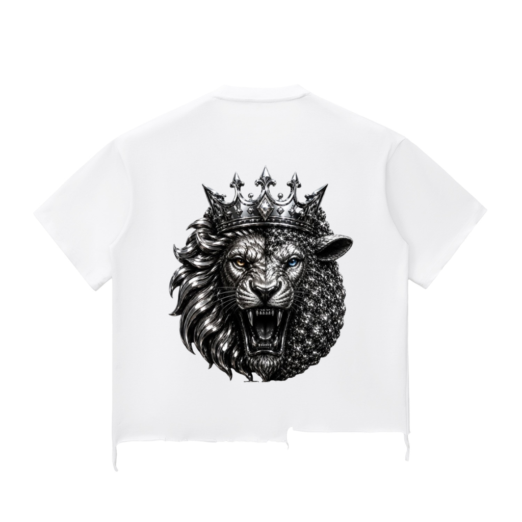RAREVERA Snow Wash Raw-Hem Boxy T-shirt