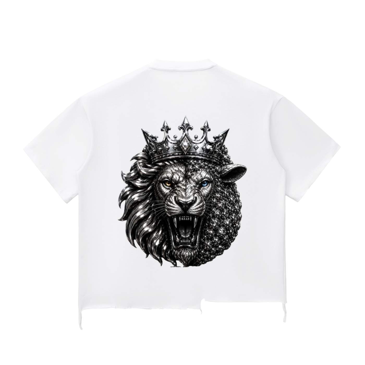 RAREVERA Snow Wash Raw-Hem Boxy T-shirt
