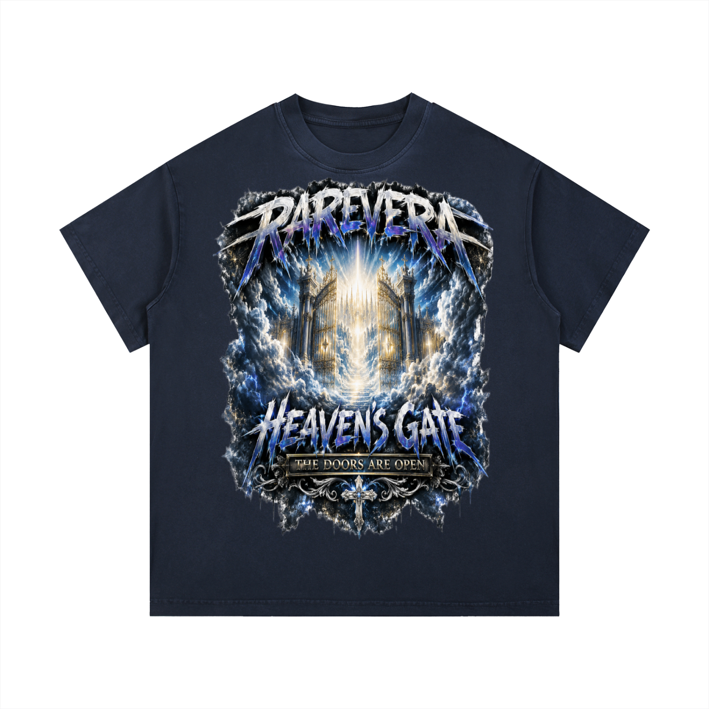 RAREVERA HEAVEN GATES Vintage Wash Cotton T-Shirt