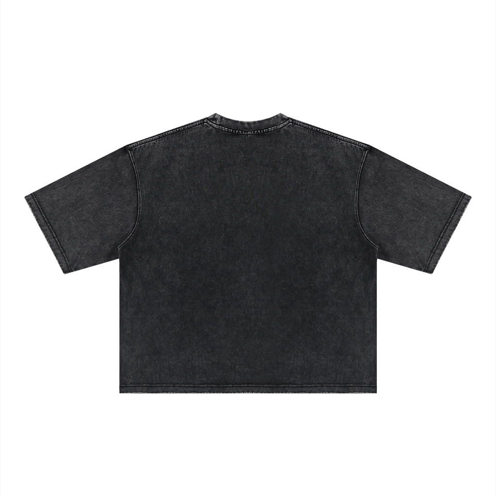 RAREVERA CRASH OUT Unisex Heavyweight Mineral Wash Boxy T-Shirt
