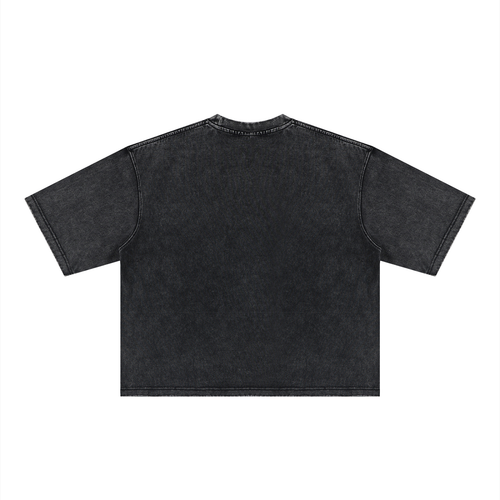 RAREVERA CRASH OUT Unisex Heavyweight Mineral Wash Boxy T-Shirt