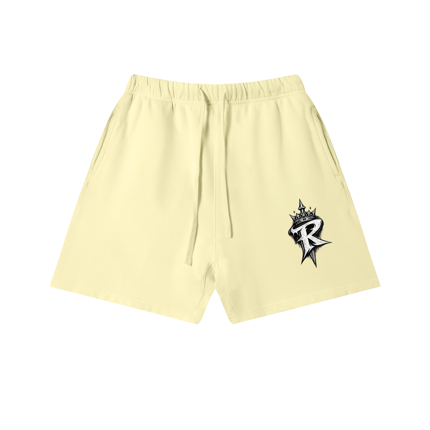 RAREVERA Unisex Vintage Wash Cotton Shorts