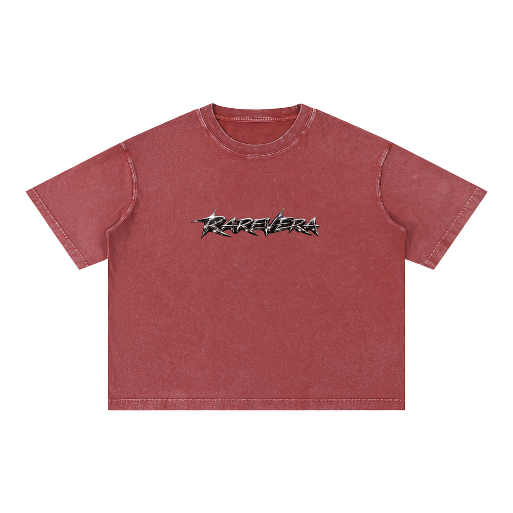 RAREVERA Mineral Wash Boxy Cotton T-Shirt