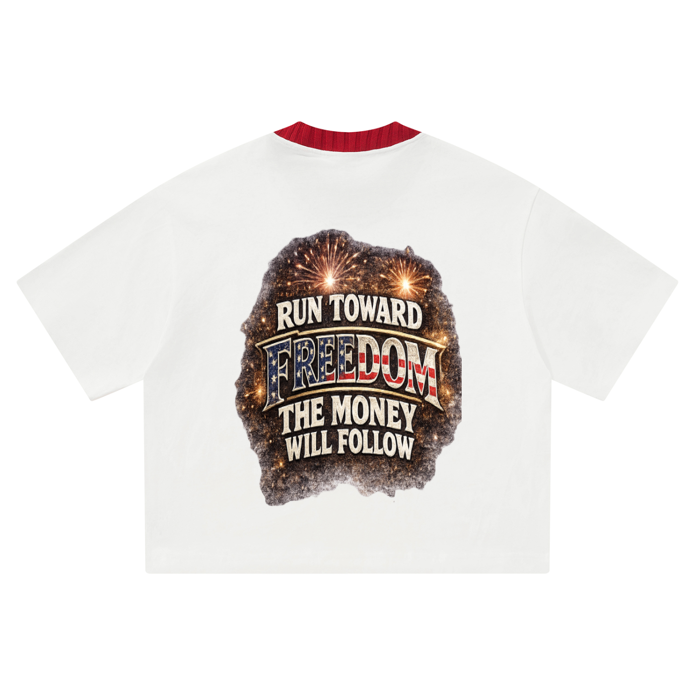 RAREVERA EAGLE 4th July Unisex Heavyweight Boxy T-Shirt