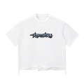 RAREVERA Snow Wash Raw-Hem Boxy T-shirt