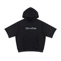 RAREVERA Unisex Mineral Wash Short Sleeve Hoodie