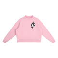 RAREVERA  Essential Fleece Mock-Neck Crew Sweatshirt