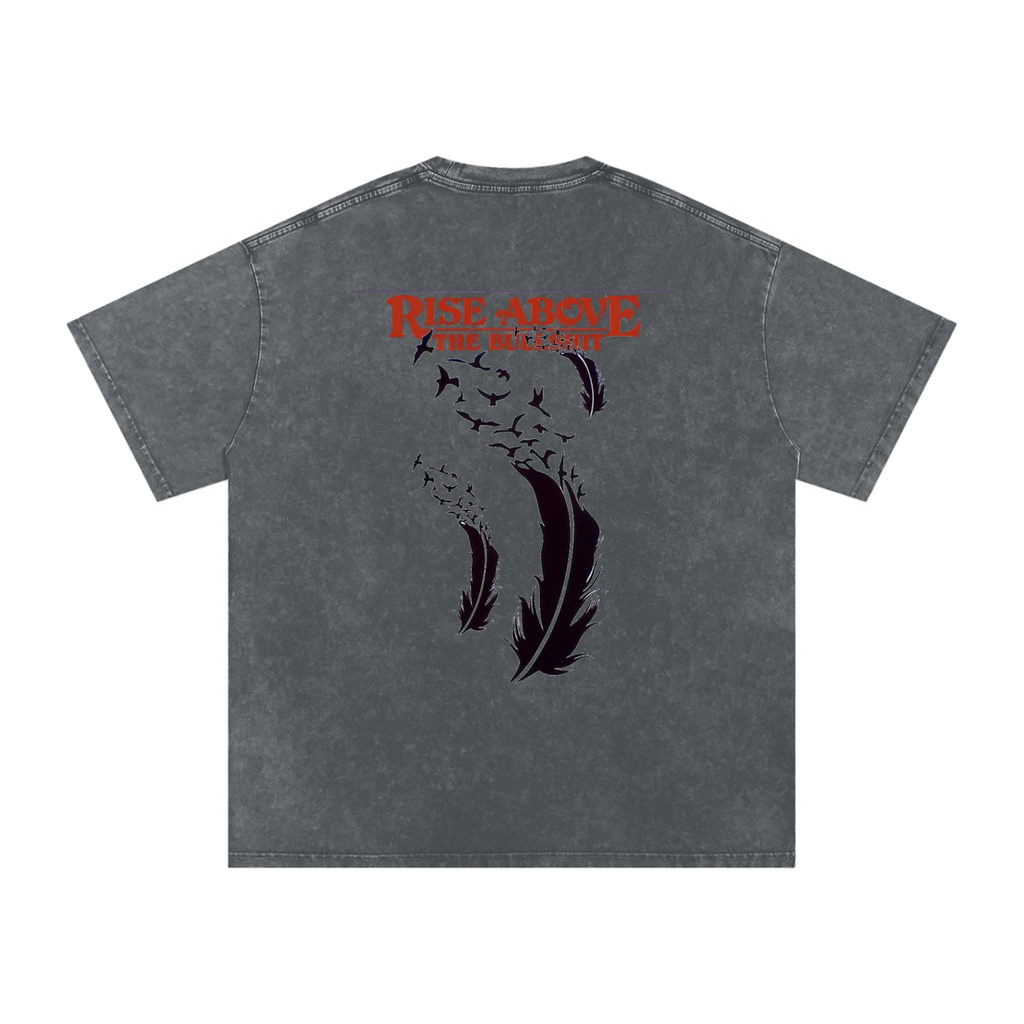 RAREVERA Snow Washed Oversized Cotton T-Shirt