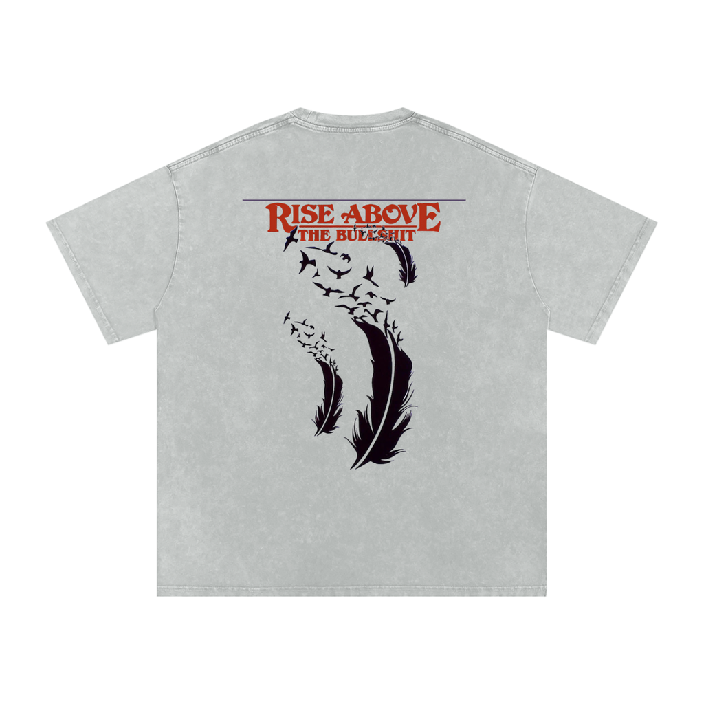 RAREVERA Snow Washed Oversized Cotton T-Shirt